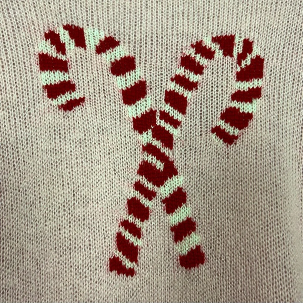 Wooden Ships Candy Cane Crew Lightweight Sweater
Women’s Size XS Oversized Pink - Picture 4 of 8